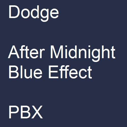 Dodge, After Midnight Blue Effect, PBX.